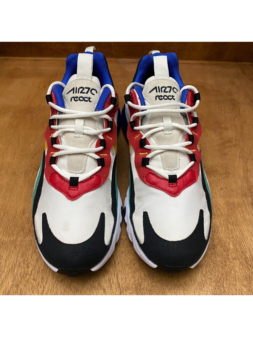 Nike Air Max 270 React Shoes Youth Size 6.5 Y Multi Bauhaus Sneakers BQ0103-001 - Picture 3 of 15